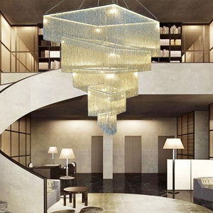 Tassel Chain Chandelier: Transform Any Space-Ceiling Chandelier