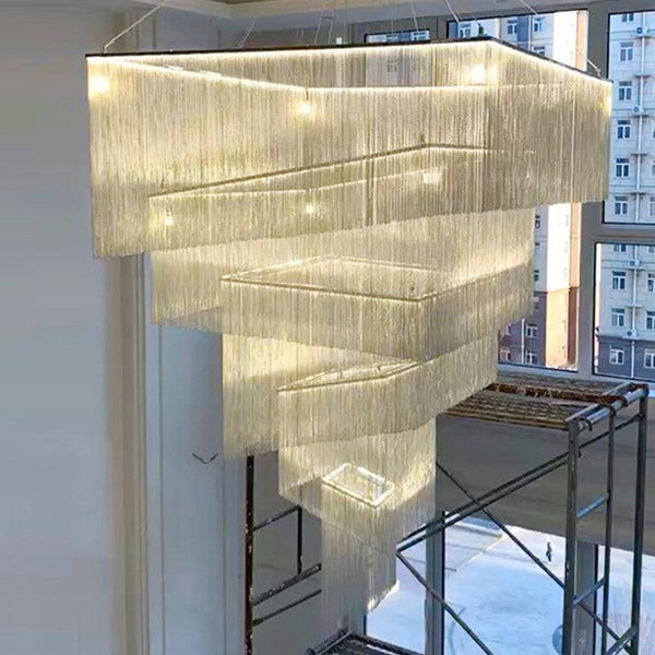 Tassel Chain Chandelier: Transform Any Space-Ceiling Chandelier