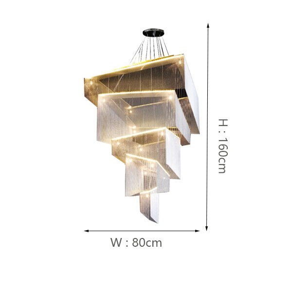 Tassel Chain Chandelier: Transform Any Space-Ceiling Chandelier