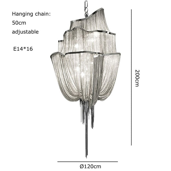 Tassels Chandelier: Decorative Lighting | Tassels & Fringe-Ceiling Chandelier