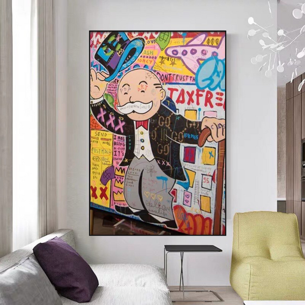 TaxFree - Alec Monopoly Canvas Wall Art Decor-Wall Posters