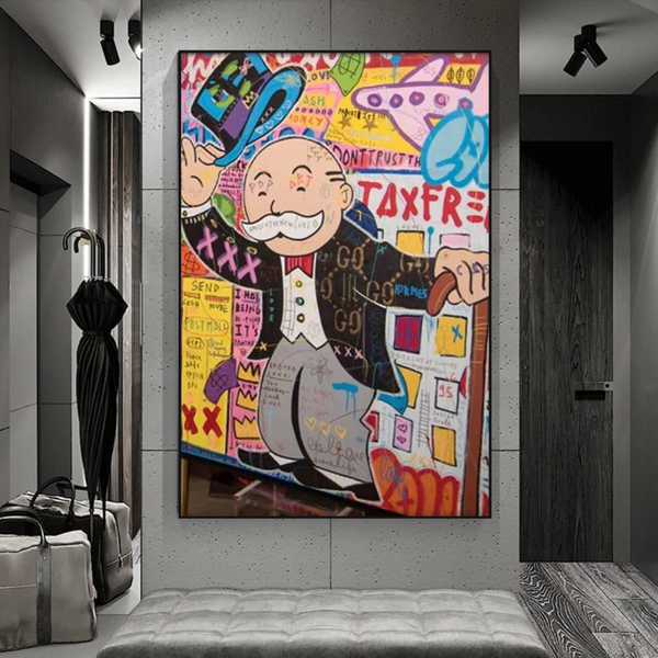 TaxFree - Alec Monopoly Canvas Wall Art Decor-Wall Posters