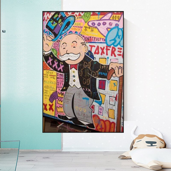 TaxFree - Alec Monopoly Canvas Wall Art Decor-Wall Posters