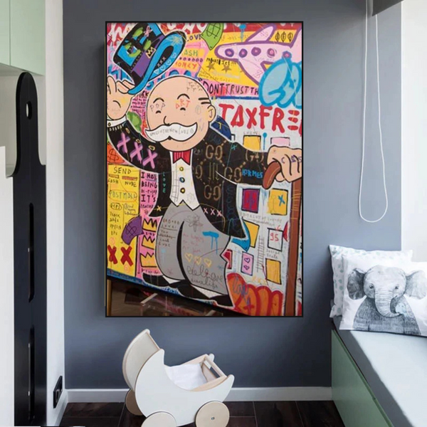 TaxFree - Alec Monopoly Canvas Wall Art Decor-Wall Posters