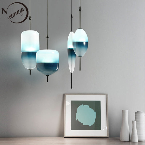 Tear Drops Style Glass Pendant Lights for Living Room-Pendant Lights