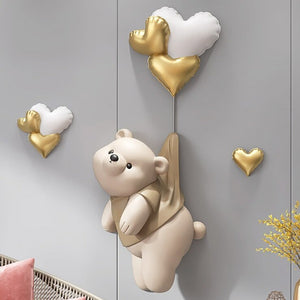 Teddy Bear Wall Decor: Bear Wall Hanging - Charming-Kids Room Nursery Wall Hanging