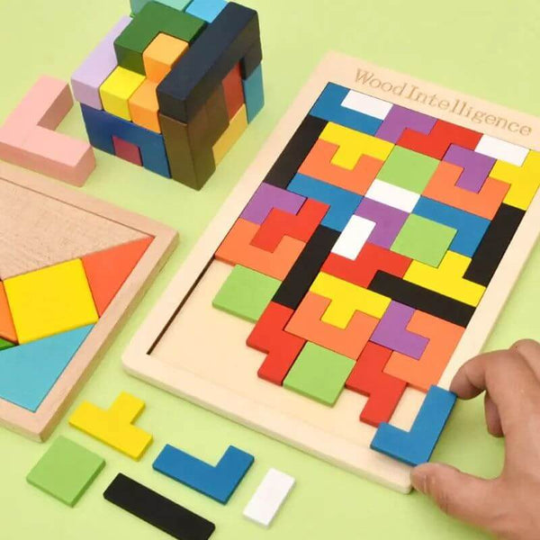 Tetris Board Game Wooden Puzzle-Wooden Puzzles
