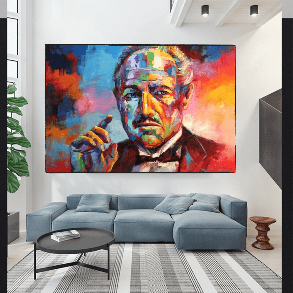 The Godfather Canvas Poster Wall Hanging - Stylish and Unique Wall Art Gift-Wall Posters