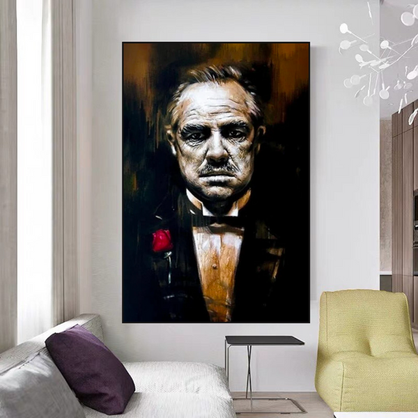 The Godfather Canvas Wall Art - Iconic Movie-Wall Posters