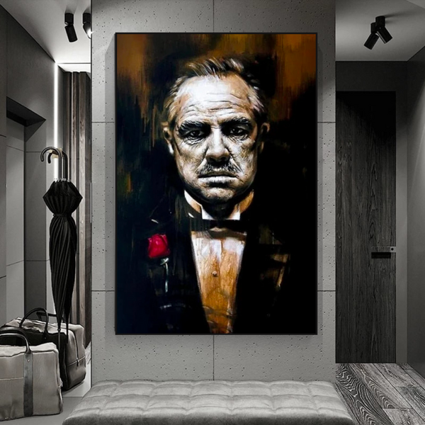 The Godfather Canvas Wall Art - Iconic Movie-Wall Posters