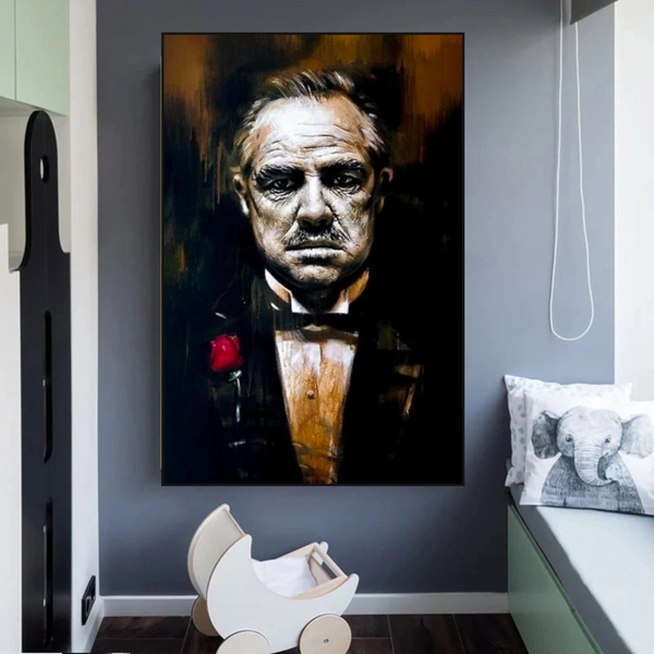 The Godfather Canvas Wall Art - Iconic Movie-Wall Posters