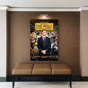The Wolf of Wall Street Leonardo Dicaprio Canvas Wall Art-Wall Posters