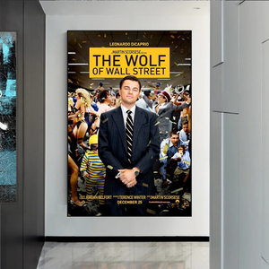 The Wolf of Wall Street Leonardo Dicaprio Canvas Wall Art-Wall Posters