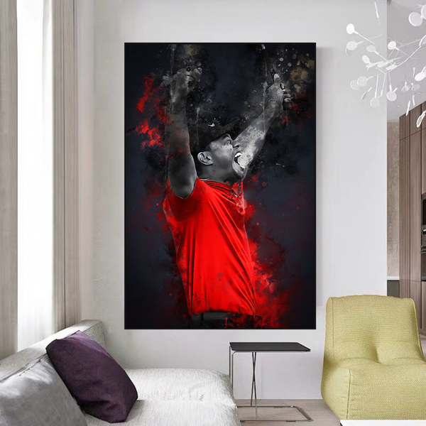 Tiger Woods Canvas Wall Art: Captivating Masterpiece-Wall Posters