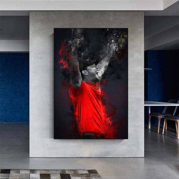 Tiger Woods Canvas Wall Art: Captivating Masterpiece-Wall Posters