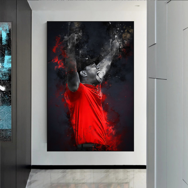 Tiger Woods Canvas Wall Art: Captivating Masterpiece-Wall Posters
