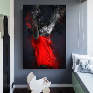 Tiger Woods Canvas Wall Art: Captivating Masterpiece-Wall Posters