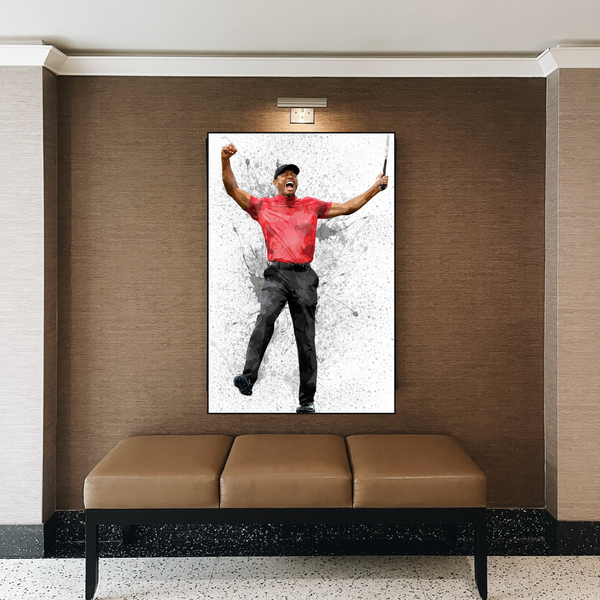 Tiger Woods Canvas Wall Art - Exclusive Collection-Wall Posters