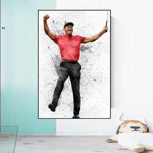 Tiger Woods Canvas Wall Art - Exclusive Collection-Wall Posters