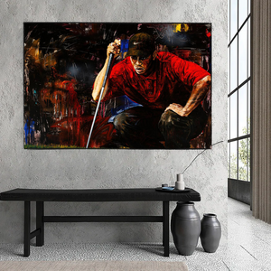 Tiger Woods Canvas Wall Art: Express Your Love for Golf-Wall Posters