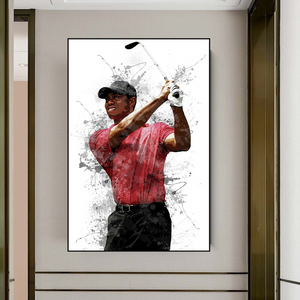 Tiger Woods Canvas Wall Art – Inspiring Sports Memorabilia-Wall Posters