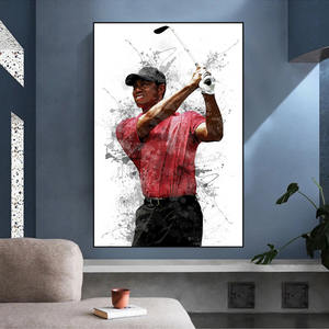 Tiger Woods Canvas Wall Art – Inspiring Sports Memorabilia-Wall Posters
