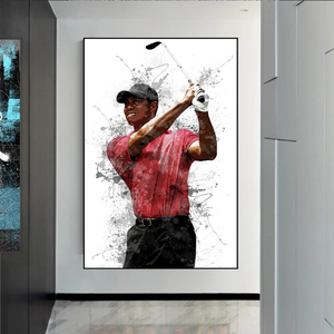 Tiger Woods Canvas Wall Art – Inspiring Sports Memorabilia-Wall Posters