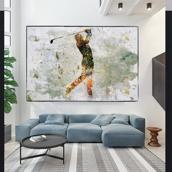 Tiger Woods Canvas Wall Art: Uniquely Captivating Décor-Wall Posters