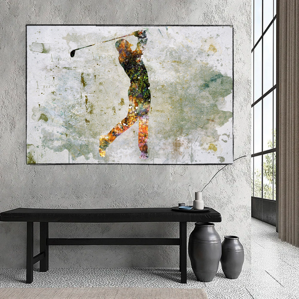 Tiger Woods Canvas Wall Art: Uniquely Captivating Décor-Wall Posters