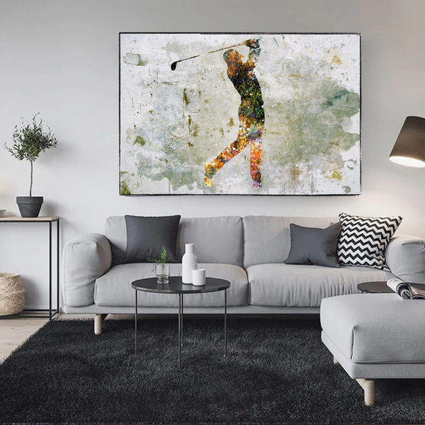 Tiger Woods Canvas Wall Art: Uniquely Captivating Décor-Wall Posters