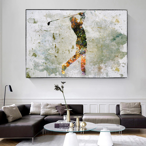 Tiger Woods Canvas Wall Art: Uniquely Captivating Décor-Wall Posters