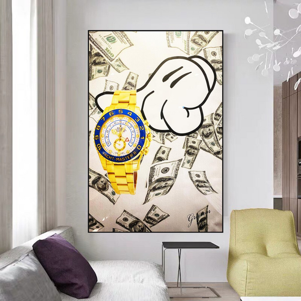Time is Money Poster - A Motivational Reminder for Success-Wall Posters