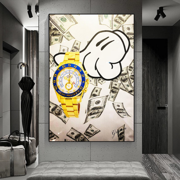 Time is Money Poster - A Motivational Reminder for Success-Wall Posters