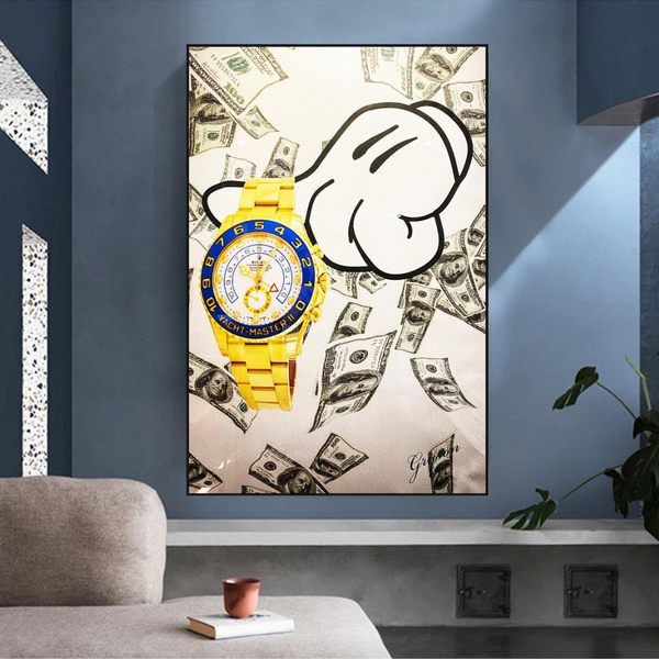 Time is Money Poster - A Motivational Reminder for Success-Wall Posters