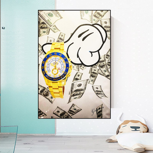Time is Money Poster - A Motivational Reminder for Success-Wall Posters