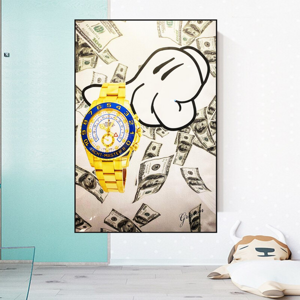Time is Money Poster - A Motivational Reminder for Success-Wall Posters