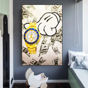 Time is Money Poster - A Motivational Reminder for Success-Wall Posters