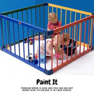 Toddler Wooden Play Fence - Perfect Playpen Fencing-Playpen and Ball Pits