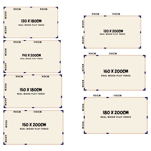 Toddler Wooden Play Fence - Perfect Playpen Fencing-Playpen and Ball Pits