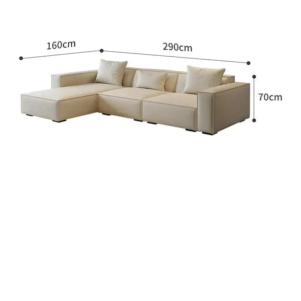 Tofu Minimalist Lounge Sofa Set-Sofa Set