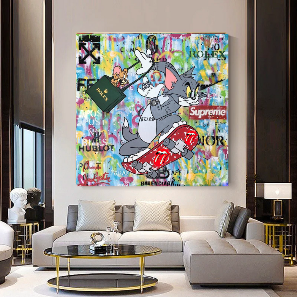 Tom and Jerry Canvas Art - Shop Now at Its Shopping Time-Wall Posters