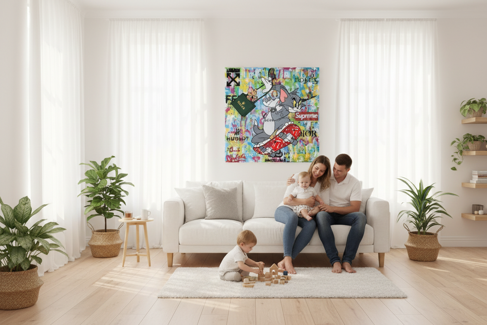 Tom and Jerry Canvas Art - Shop Now at Its Shopping Time-Wall Posters