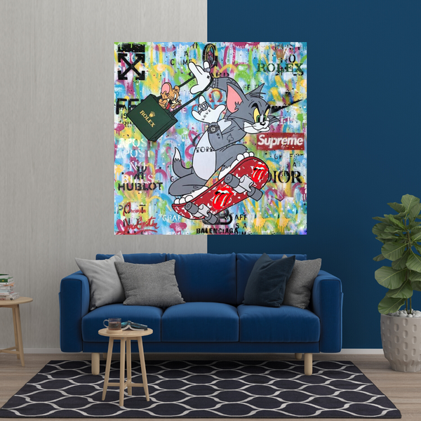 Tom and Jerry Canvas Art - Shop Now at Its Shopping Time-Wall Posters