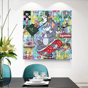 Tom and Jerry Canvas Art - Shop Now at Its Shopping Time-Wall Posters