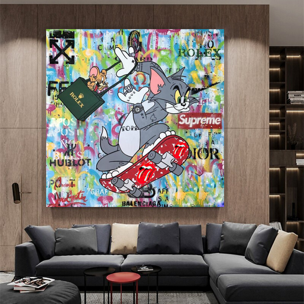 Tom and Jerry Canvas Art - Shop Now at Its Shopping Time-Wall Posters