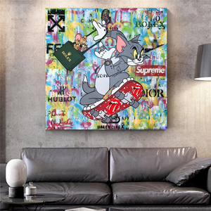 Tom and Jerry Canvas Art - Shop Now at Its Shopping Time-Wall Posters