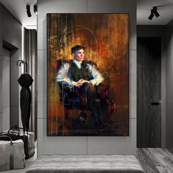 Tommy Shelby Peaky Blinders Drama Canvas Wall Art-Wall Posters