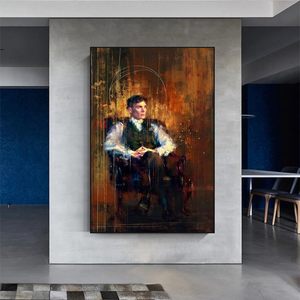 Tommy Shelby Peaky Blinders Drama Canvas Wall Art-Wall Posters