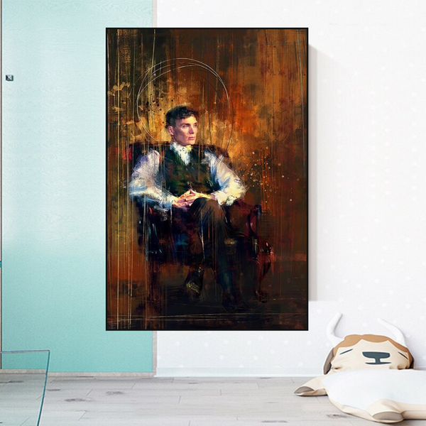 Tommy Shelby Peaky Blinders Drama Canvas Wall Art-Wall Posters