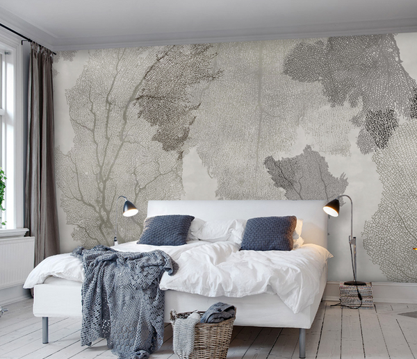 Trace Textured: Tree Wallpaper Murals for Unique Décor-Trees Wallpaper